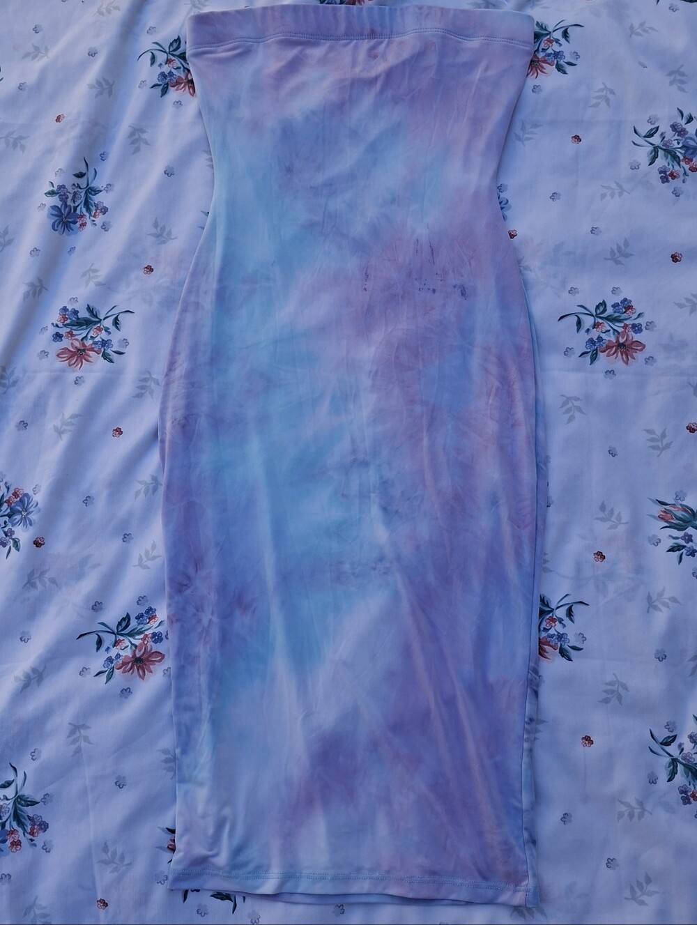 Watercolor Dream Strapless Dress
